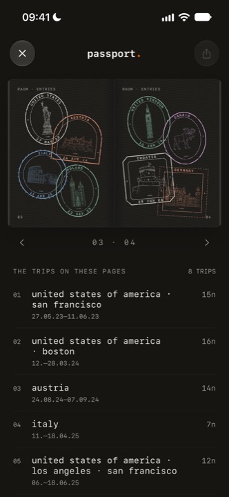 raum. screen: passport, dark
